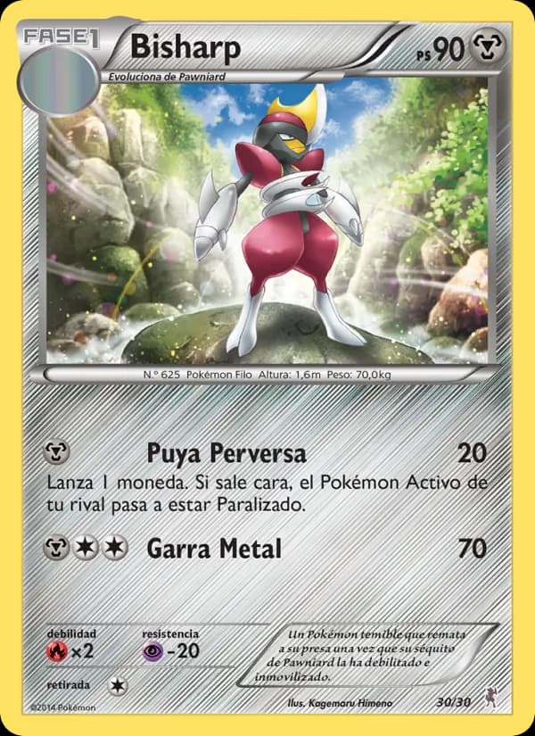 Bisharp card in Spanish