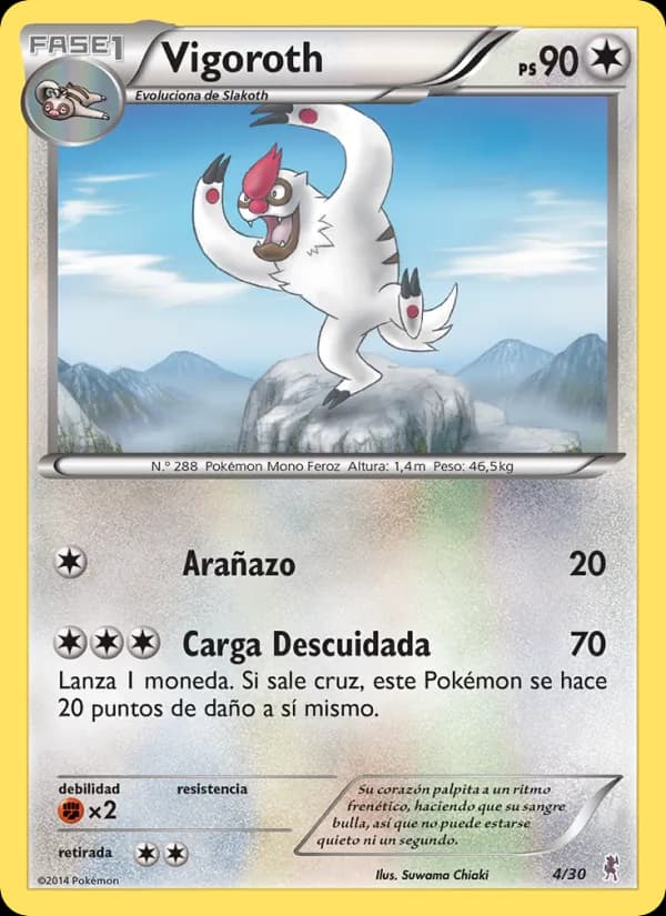 Vigoroth card in Spanish