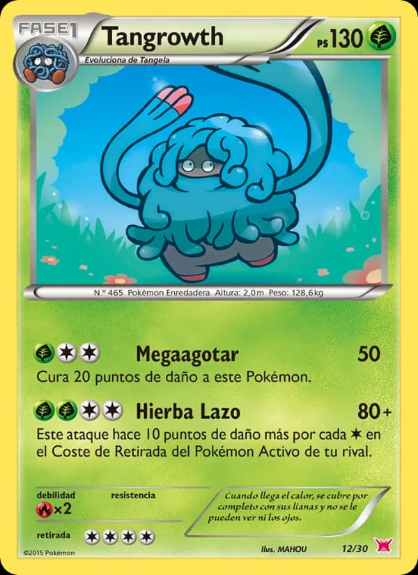 Tangrowth card in Spanish