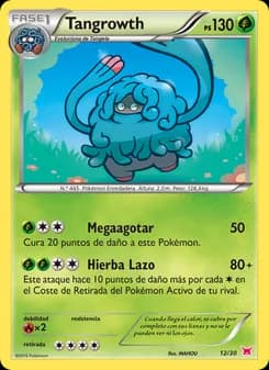 Tangrowth card in Spanish