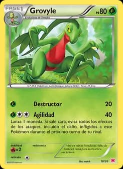 Grovyle card in Spanish