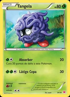Tangela card in Spanish