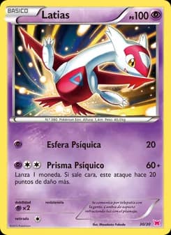 Latias card in Spanish