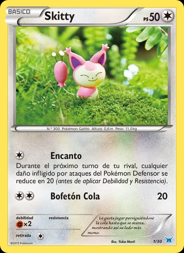 Skitty card in Spanish