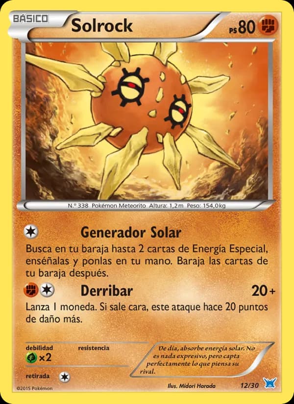 Solrock card in Spanish