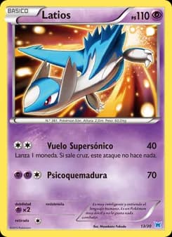 Latios card in Spanish