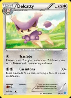 Delcatty card in Spanish