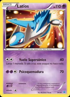 Latios card in Spanish