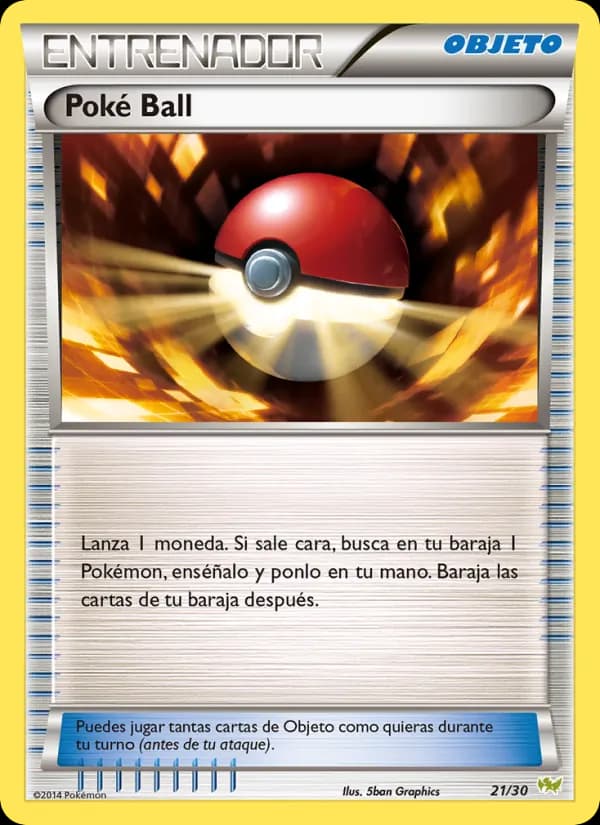 Poké Ball card in Spanish