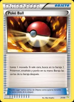 Poké Ball card in Spanish