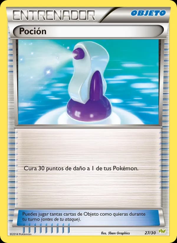 Poción card in Spanish