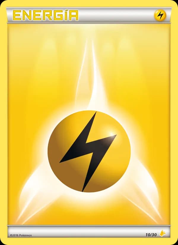 Energía Rayo card in Spanish