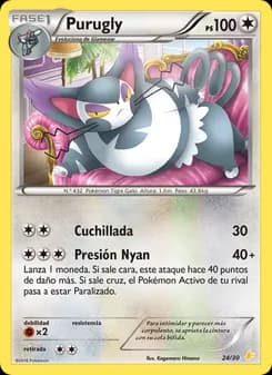 Purugly card in Spanish