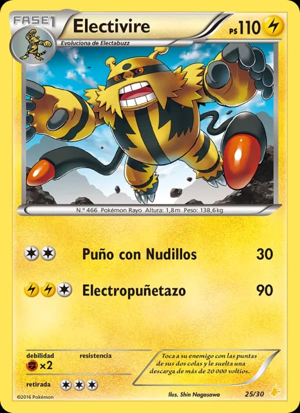 Electivire card in Spanish
