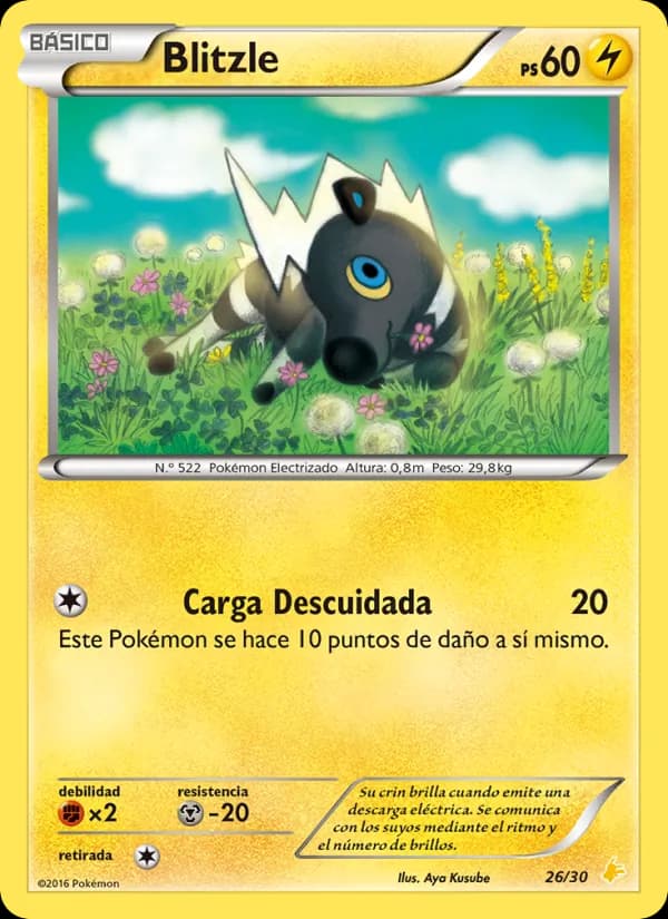 Blitzle card in Spanish