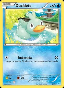 Ducklett card in Spanish