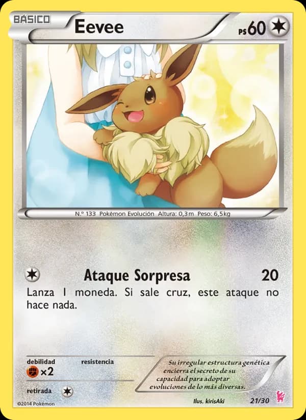 Eevee card in Spanish