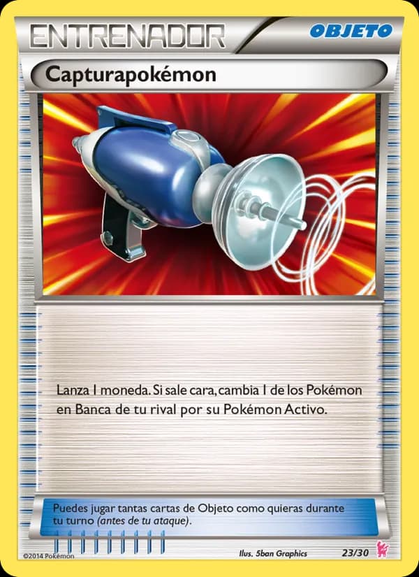 Capturapokémon card in Spanish