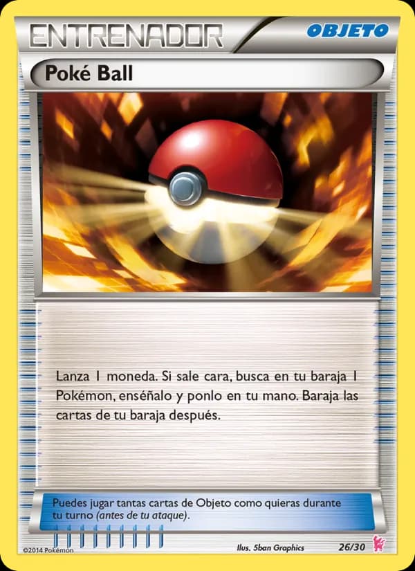 Poké Ball card in Spanish