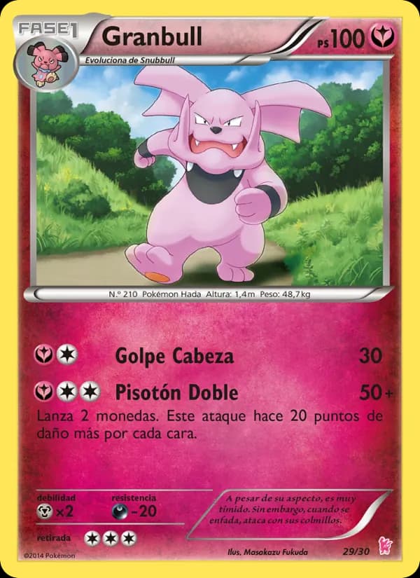 Granbull card in Spanish