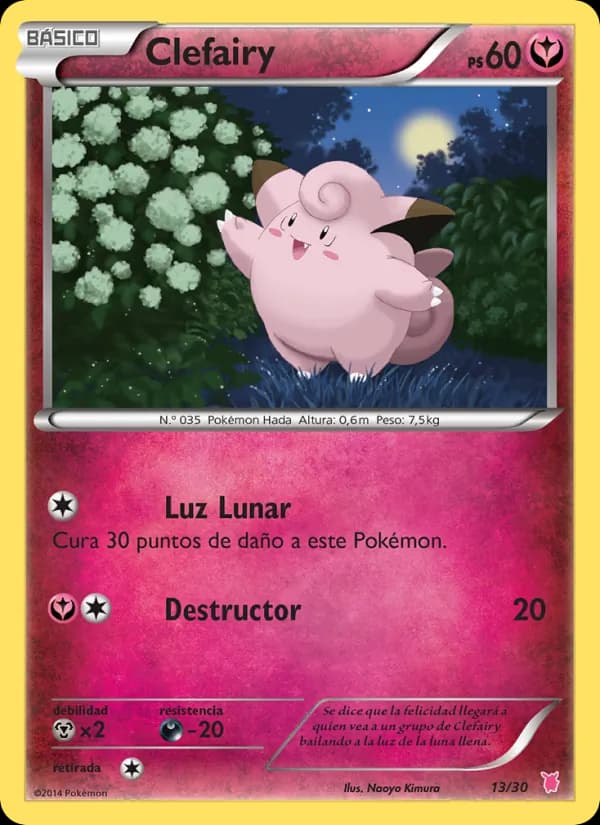 Clefairy card in Spanish