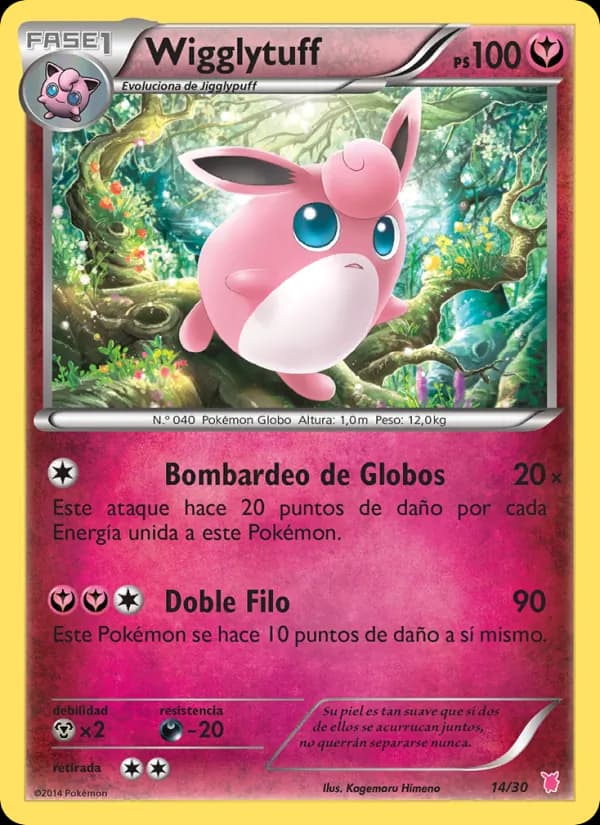 Wigglytuff card in Spanish