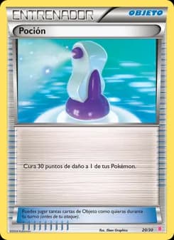Poción card in Spanish