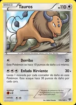 Tauros card in Spanish