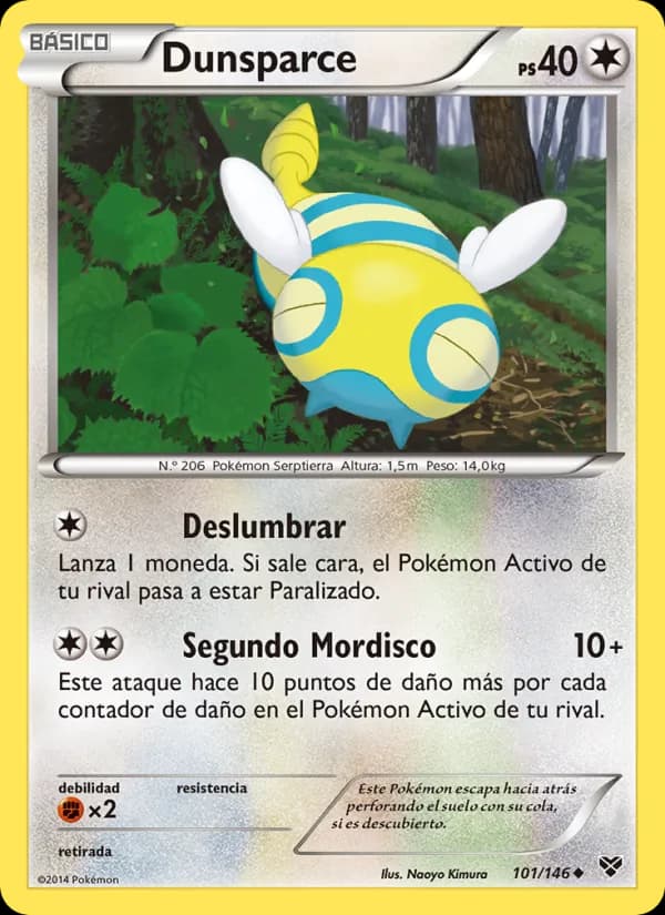 Dunsparce card in Spanish
