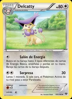 Delcatty card in Spanish