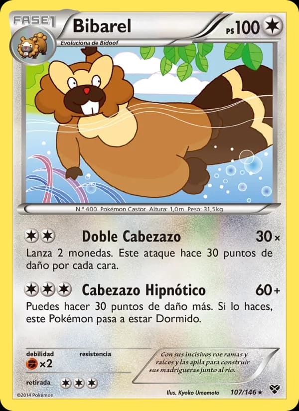 Bibarel card in Spanish