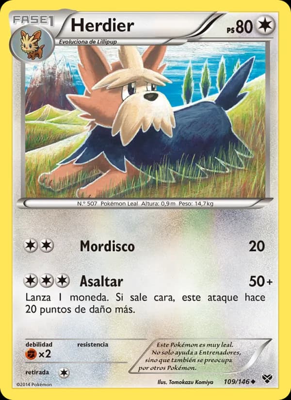 Herdier card in Spanish