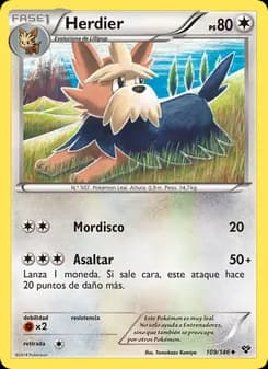 Herdier card in Spanish