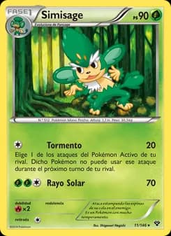Simisage card in Spanish