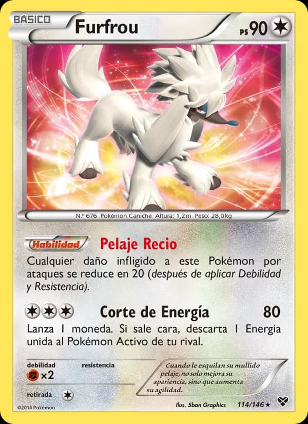 Furfrou card in Spanish
