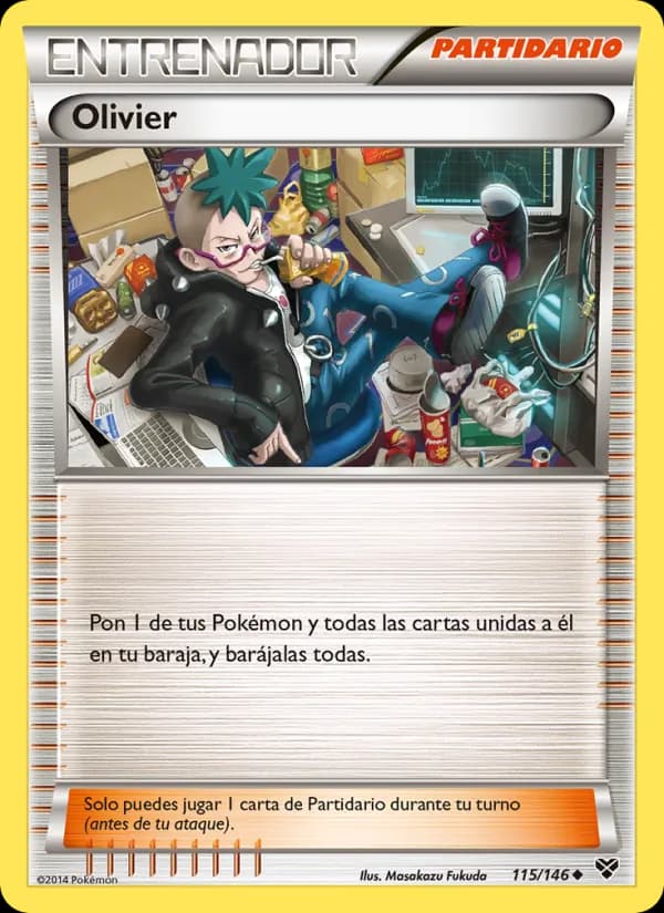 Olivier card in Spanish