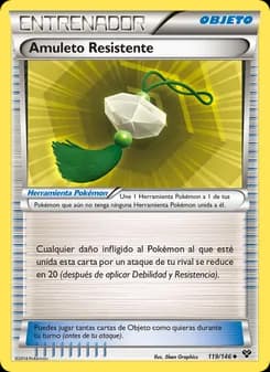 Amuleto Resistente card in Spanish