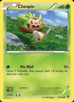 Chespin card in Spanish