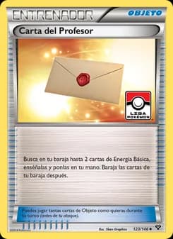 Carta del Profesor card in Spanish