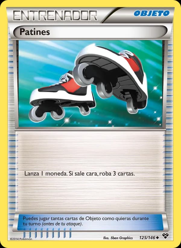 Patines card in Spanish