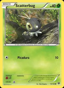 Scatterbug card in Spanish