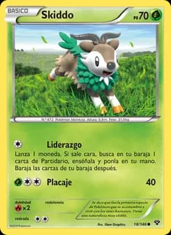 Skiddo card in Spanish