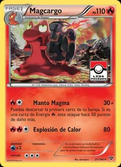 Magcargo card in Spanish