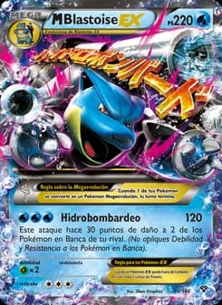 M-Blastoise EX card in Spanish
