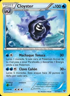 Cloyster card in Spanish