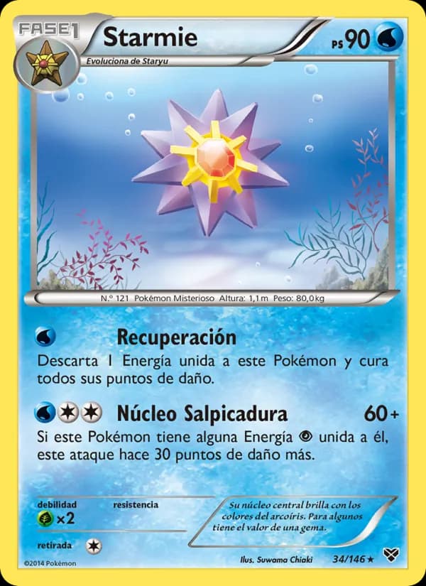 Starmie card in Spanish