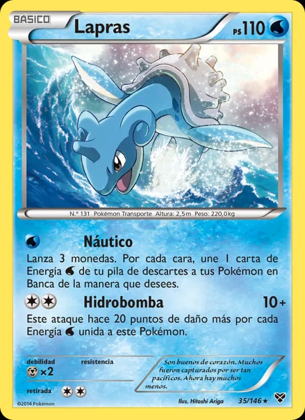 Lapras card in Spanish