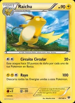 Raichu card in Spanish