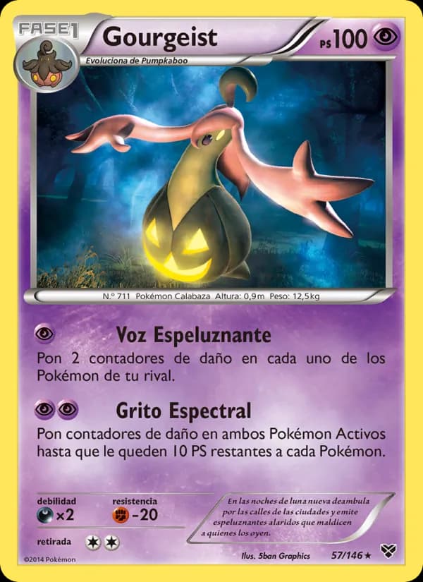 Gourgeist card in Spanish