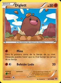 Diglett card in Spanish